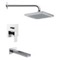 Tub and Shower Faucet Set with Rain Shower Head